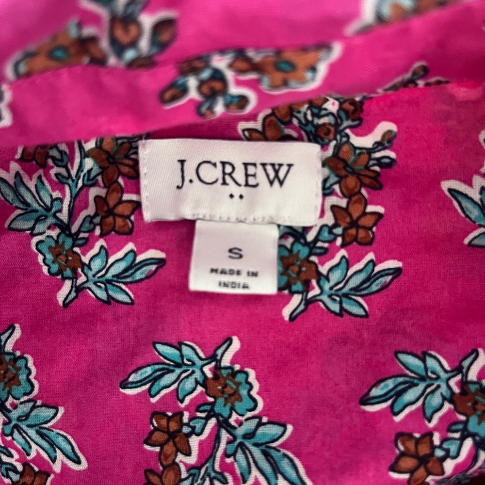 J. Crew Pink Floral Button-Down Shirt - Picture 3 of 8